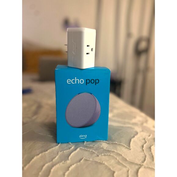 Amazon Alexa Echo Pop Lavender Bloom + Free Smart Plug - Picture 3 of 4